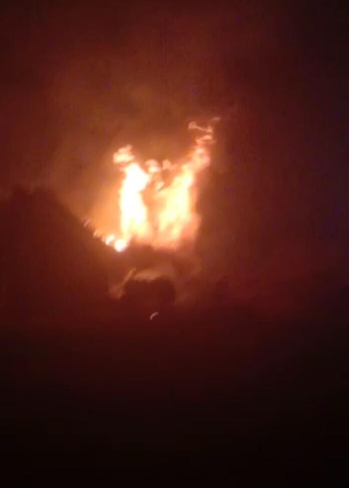 Thatch fire in Dhaulana