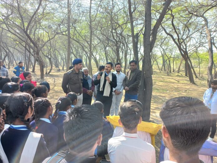 Environmentalist Bharat Bhushan Garg addressing on World Wetland Day