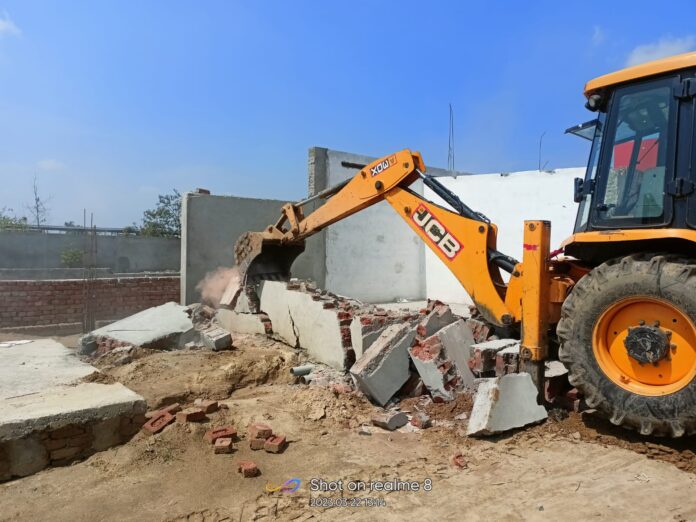 HPDA's bulldozer demolished illegal constructions