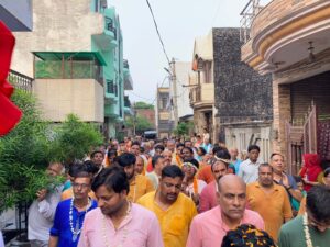 Hapur Jagannath Rath Yatra भगवान जगन्नाथ की प्रभात फेरी का श्रद्धालुओं ने किया जोरदार