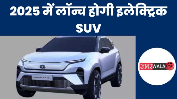 Tata Harrier EV Spied Testing