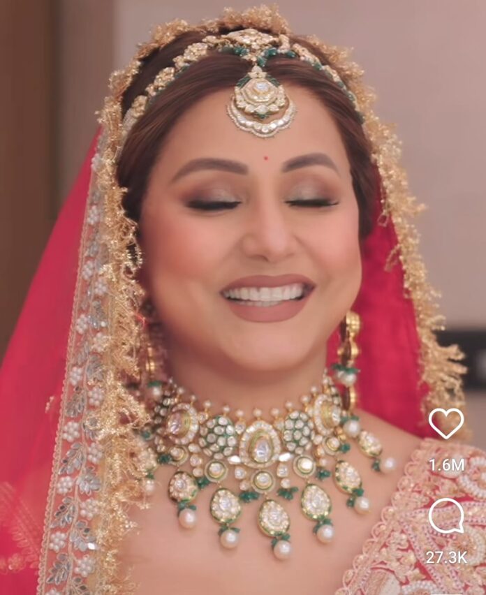 Hina Khan Bridal Look