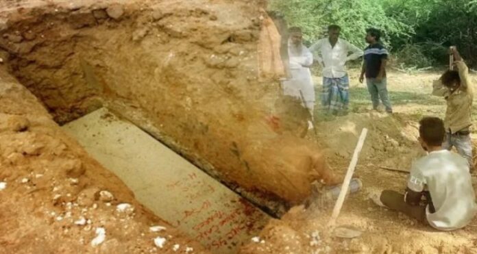 People Surprised When Grave Digging